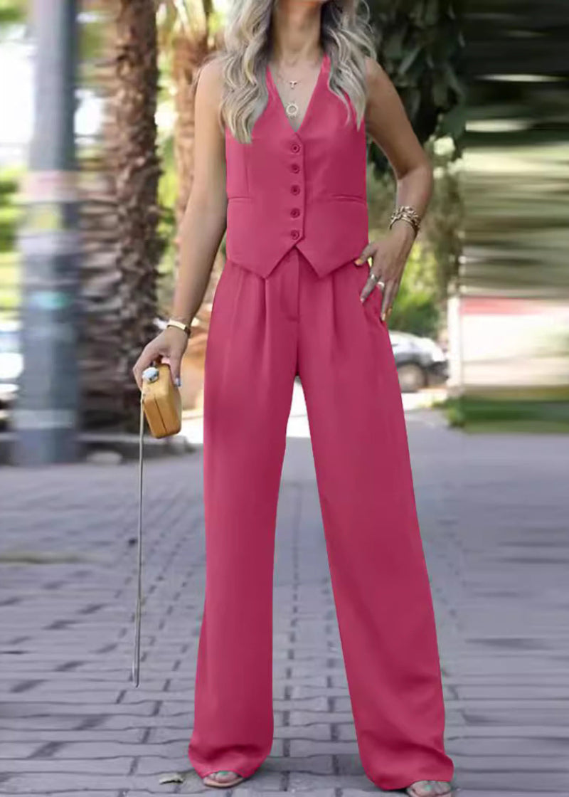 Women's Sleeveless Blazer Set