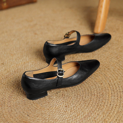 Maira Genuine Leather Heels