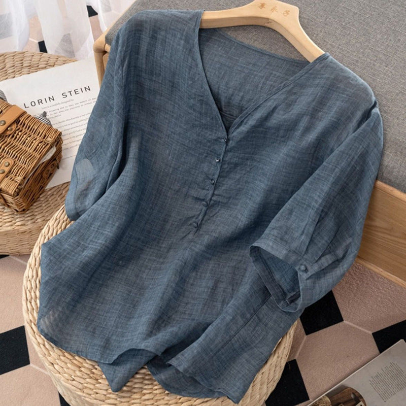 Mayla Linen Blouse