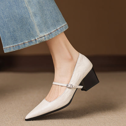 Orvia Genuine Leather Heels