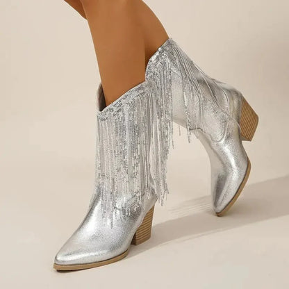 Girls Tassel Ankle Boots
