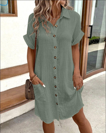 Women's Collared Mini Dress