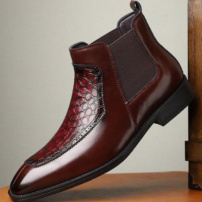 Adrian Men's Chelsea Boots Leather Black - 
Fashinoza