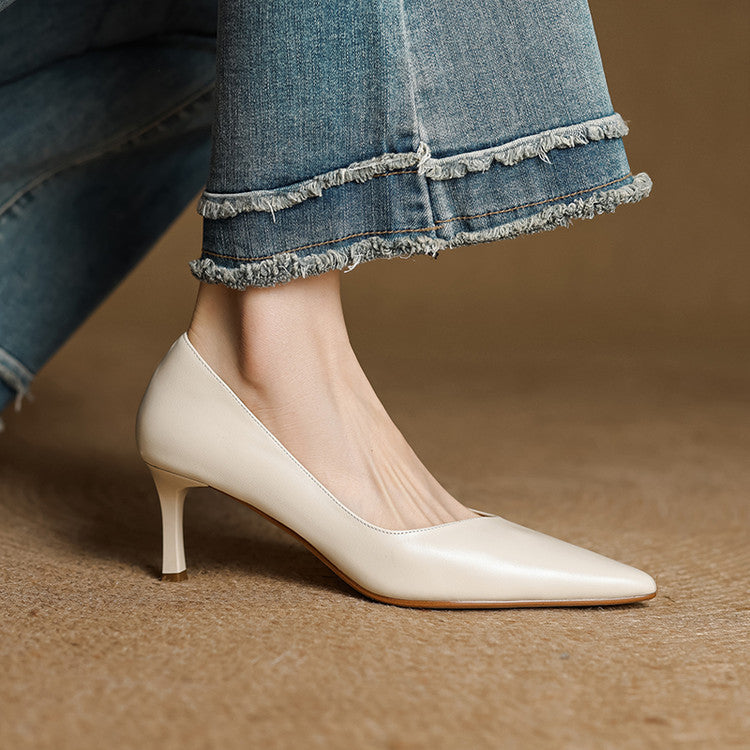 Nuva Genuine Leather Heels
