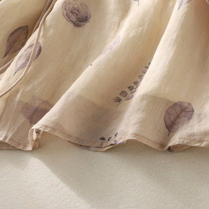 Women's Floral Blouse Relaxed Fit