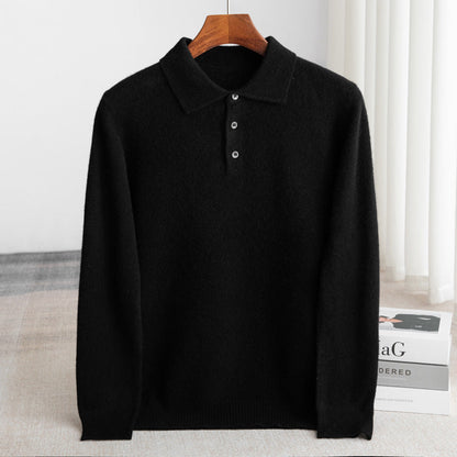 Classic Knit Polo Sweater