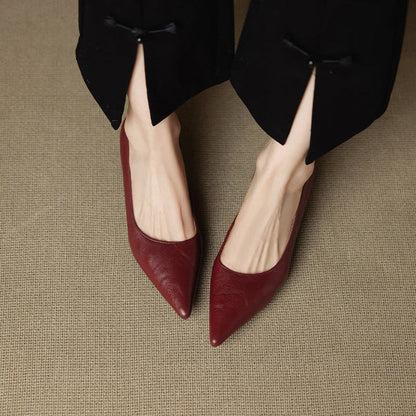 Aeris Genuine Leather Heels