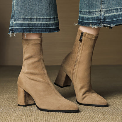 Alora Genuine Suede Boots