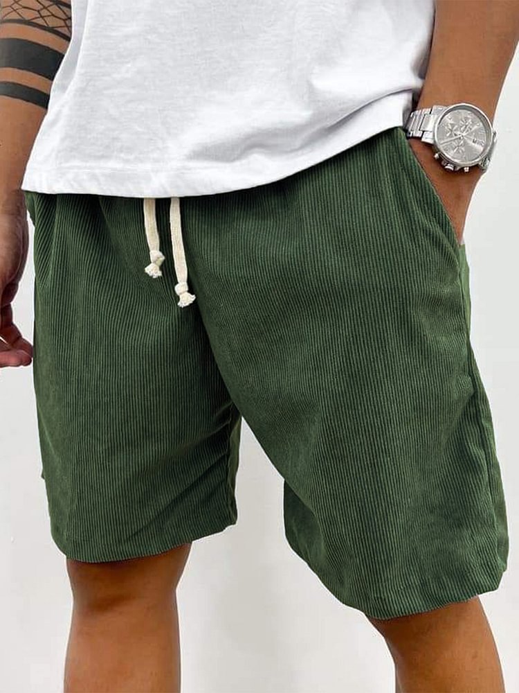 Men's Striped Drawstring Shorts
