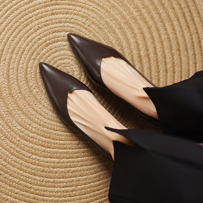 Nera Genuine Leather Heels