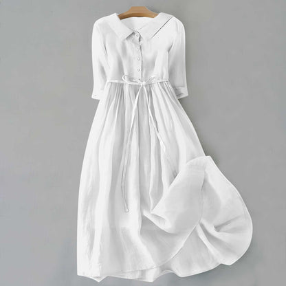 Women's Midi Dress Tie Waist