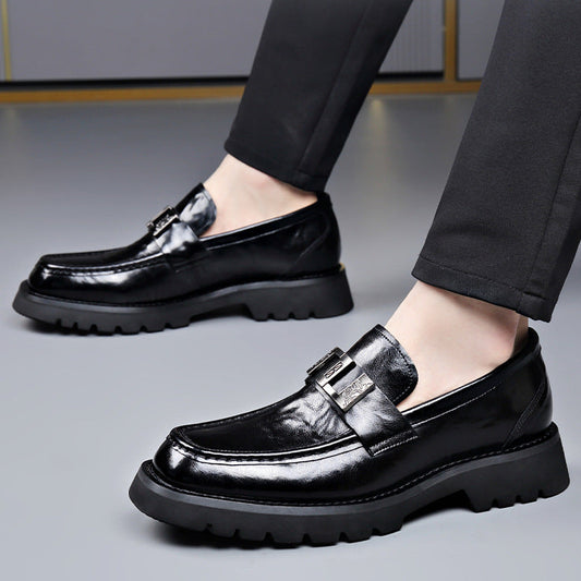 Kagen Men's Leather Loafers - 
Fashinoza
