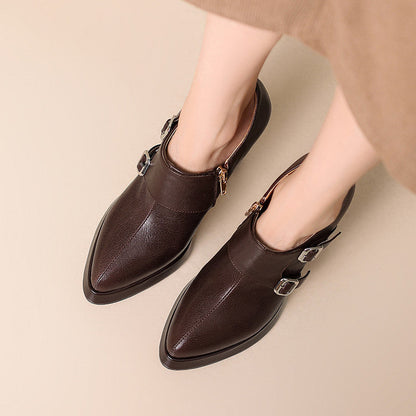 Nyrix Genuine Leather Heels