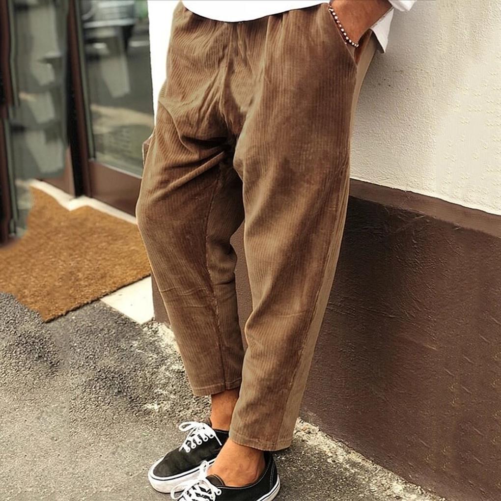 Men's Corduroy Trousers Casual Everyday - Fashinoza