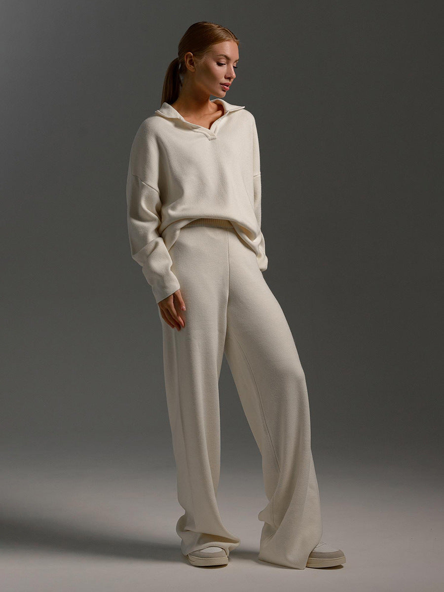 Charlotte | Women’s Collared Two Piece Relaxed Fit Lounge Set