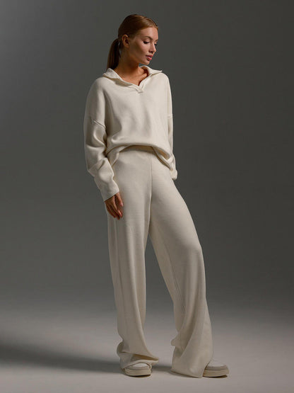 Charlotte | Women’s Collared Two Piece Relaxed Fit Lounge Set