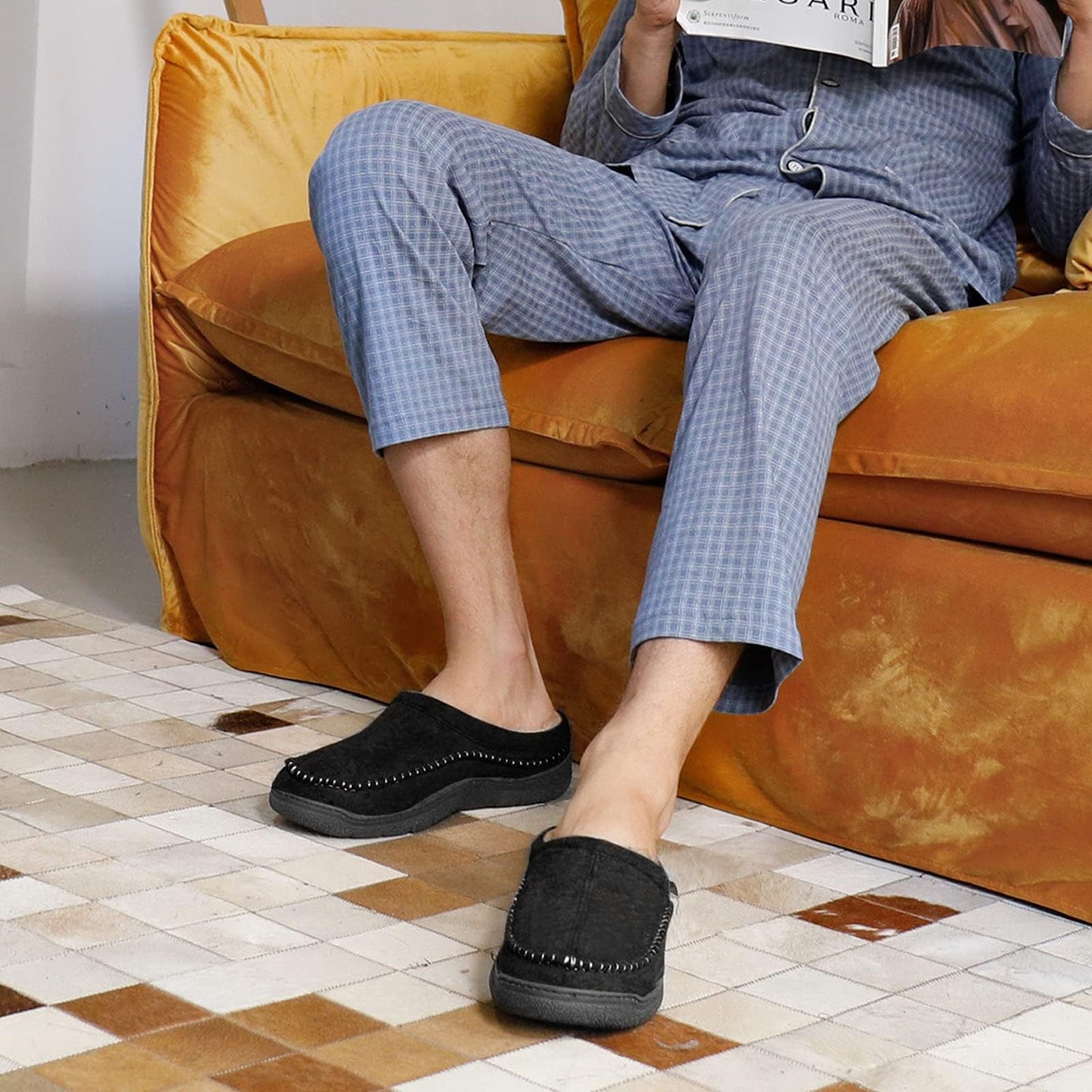 Henry | Men’s Cozy Slip On Slippers