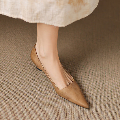 Revia Genuine Leather Heels