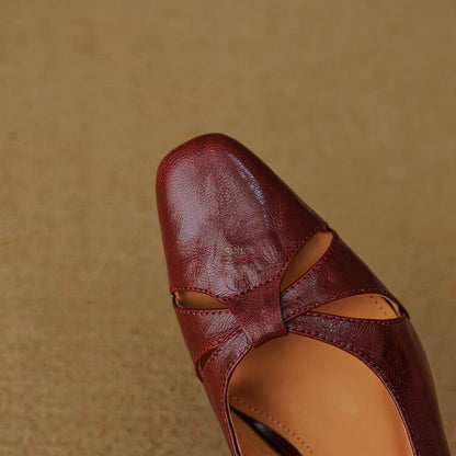Marlet Genuine Leather Slingbacks