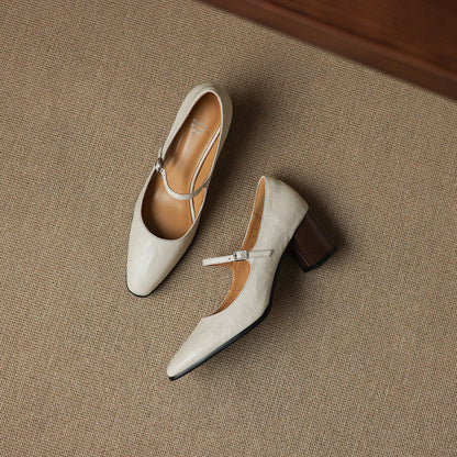 Veria Genuine Leather Heels