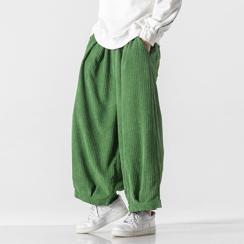 Women's Corduroy Wide Leg Pants - 
Fashinoza