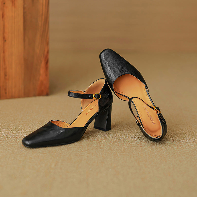 Amaris Genuine Leather Heels