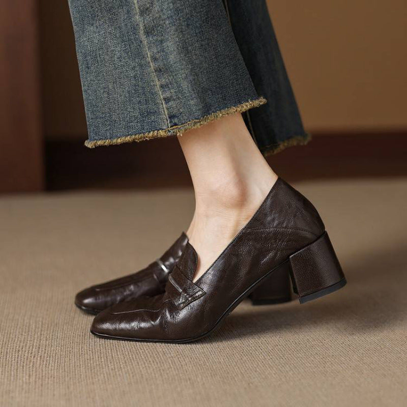 Zale Genuine Leather Heel