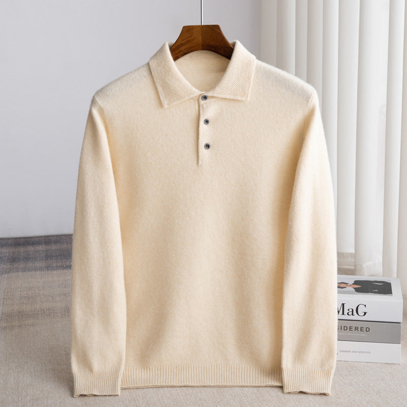Classic Knit Polo Sweater