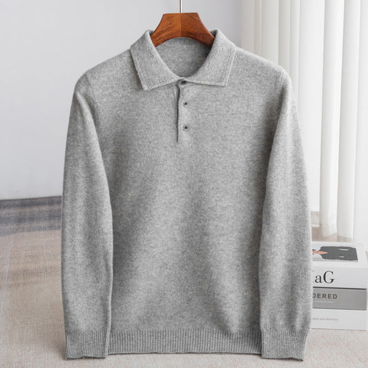 Classic Knit Polo Sweater