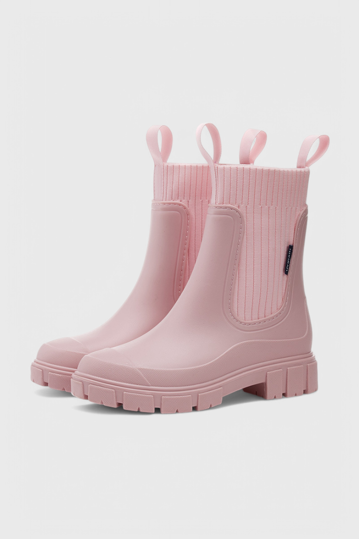 Women's Ankle Boots Elastic Panel Lug Sole Design