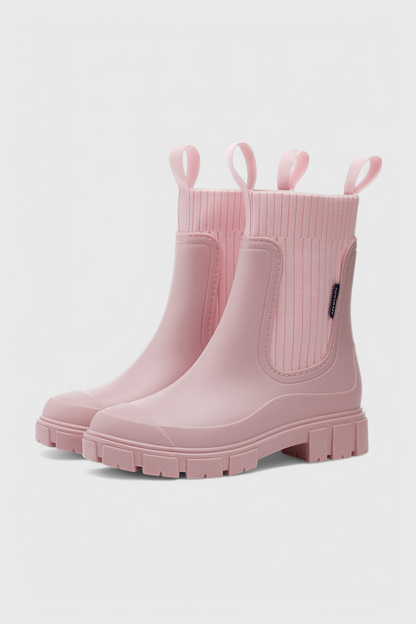 Women's Ankle Boots Elastic Panel Lug Sole Design