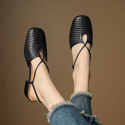 Opal Genuine Leather Slingbacks