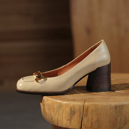 Velyn Genuine Leather Heels