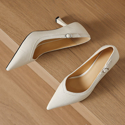 Ezel Genuine Leather Heels