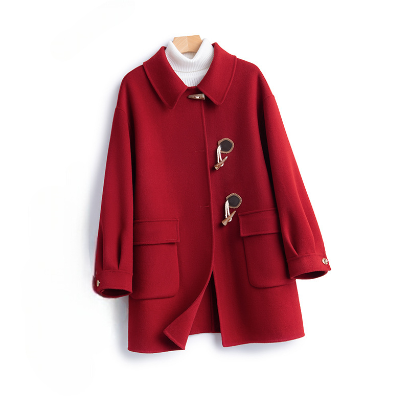 Womens Wool Duffle Coat - 
Fashinoza
