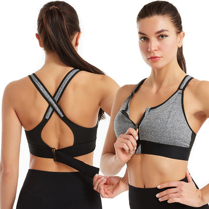 Women's Comfort Bra Zip Front Supportive