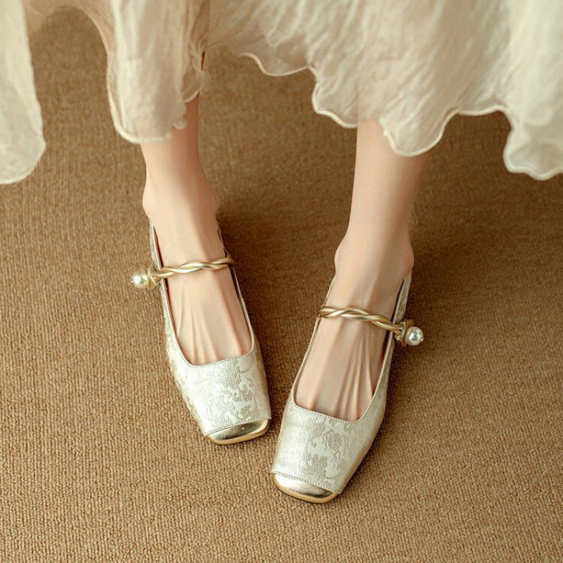 Galene Leather Heels