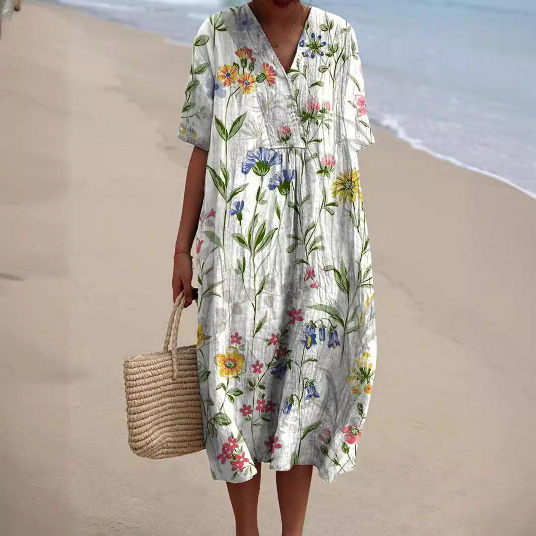 Women's Floral Print Summer Dress