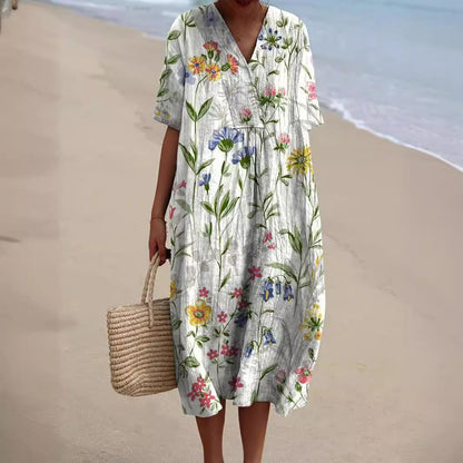 Women's Floral Print Summer Dress