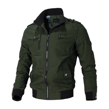 Men's Bomber Jacket Lightweight Zipper Pockets