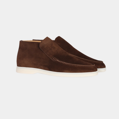 Men's Suede Loafer Shoes Classic Brown