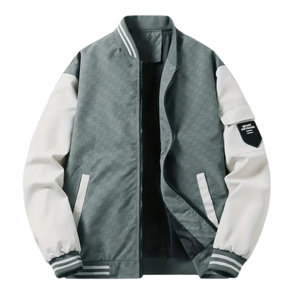 Men's Slim Fit Baseball Jacket - Fashinoza
