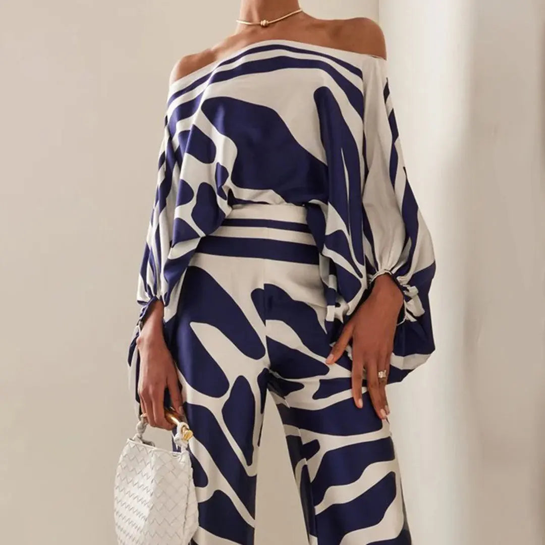 Off-Shoulder Two Piece Summer Outfit for Women – Chic & Comfortable Style 2