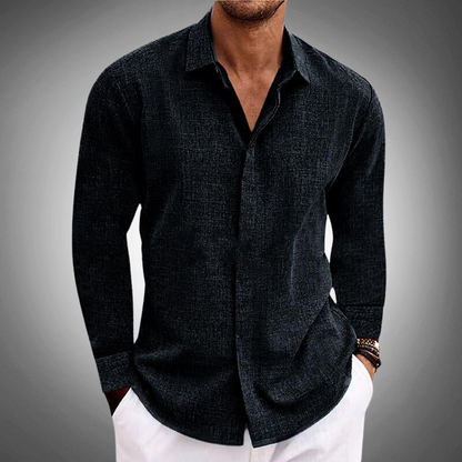 Men's Long Sleeve Casual Shirt - 
Fashinoza