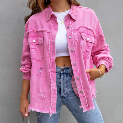 Women's Button Down Jacket - Fashinoza