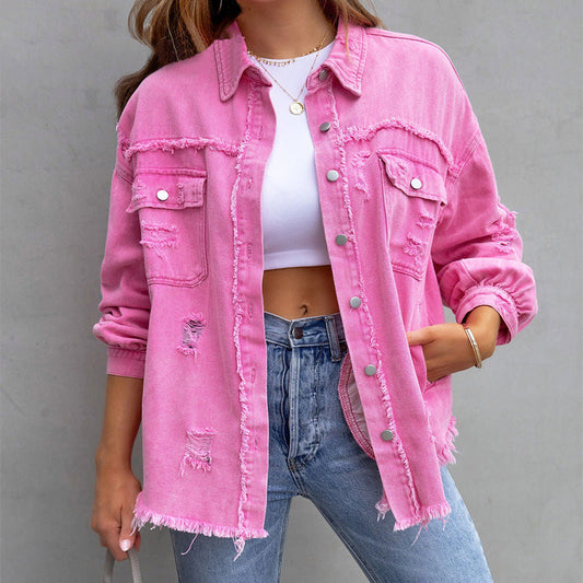 Women's Button Down Jacket - Fashinoza