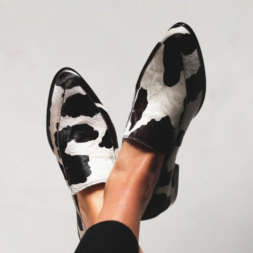 Women's Leather Loafers Small Heel