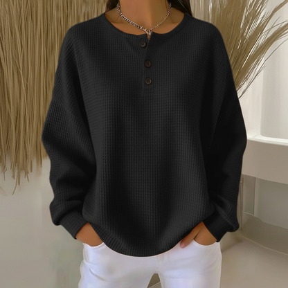 Women's Oversized Henley Pullover