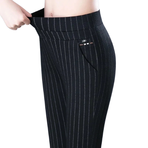 Women's Stretch Pants Comfortable Elastic Black