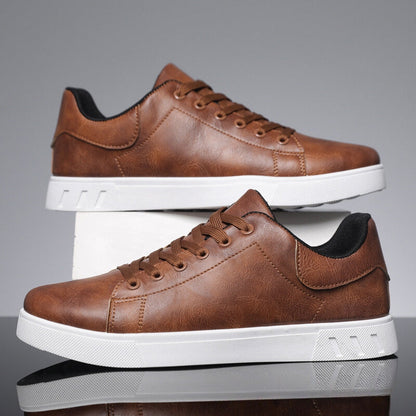 Men's Faux Leather Sneakers